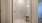 White Subway Tile in Apartment Walk-In Shower